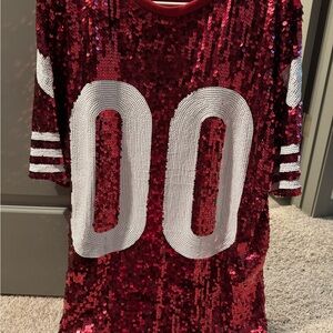 Sequin Red Gameday Dress